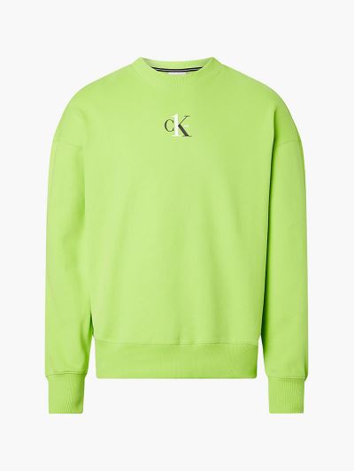 Calvin Klein Ruhák HU425334 | Calvin Klein CK ONE Oversized Organic Cotton Női Pulóver Világos Zöld